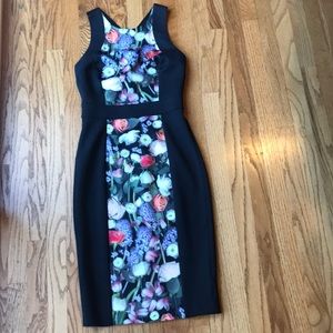 NWT Ted Baker sz 2 Black bodycon dress